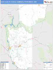 Lake Havasu City-Kingman Wall Map Premium Style